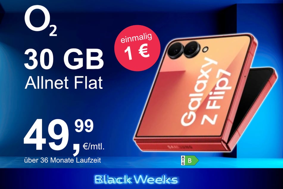 Das Samsung Galaxy Z Flip7 im o2 Mobile M für einmalig 1 Euro.