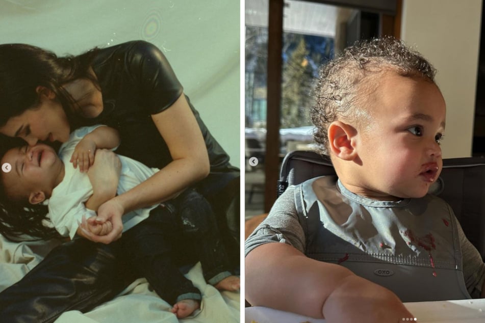 Mit vier süßen Aufnahmen ihres Sohnes brach Kylie Jenner (25) endlich ihr Schweigen um den Namen und das Aussehen des Kindes.