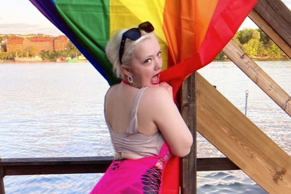 Heute zeigt sich Beata Ernman (19) laut, schrill und bunt.