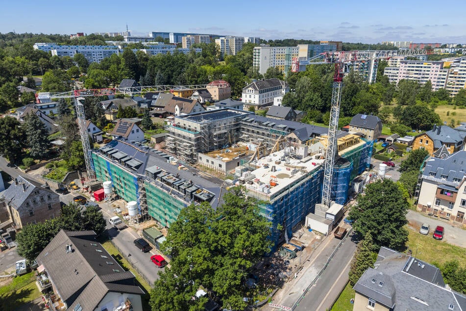 Die Baumaßnahmen aus der Luft.