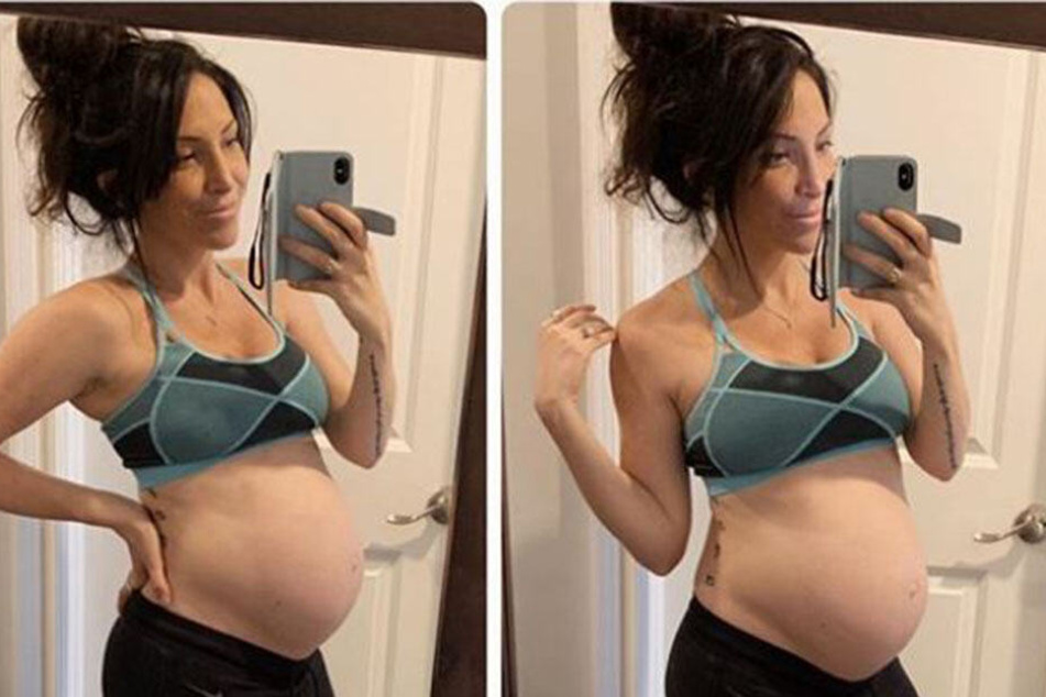 Die Fitnesstrainerin ist wieder schwanger.