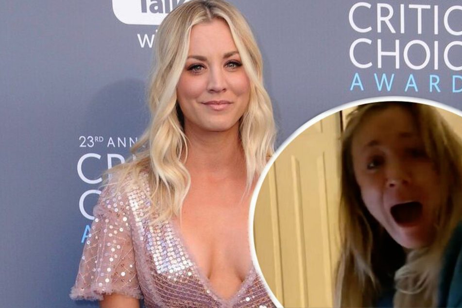 Kaley Cuoco freaks out on Instagram: "I can't stop crying!"