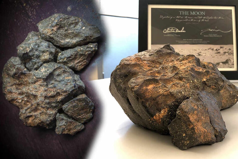 Asteroiden & Meteoriten: Stück vom Mond versteigert: Unbekannter zahlt mehr als eine halbe Million Euro