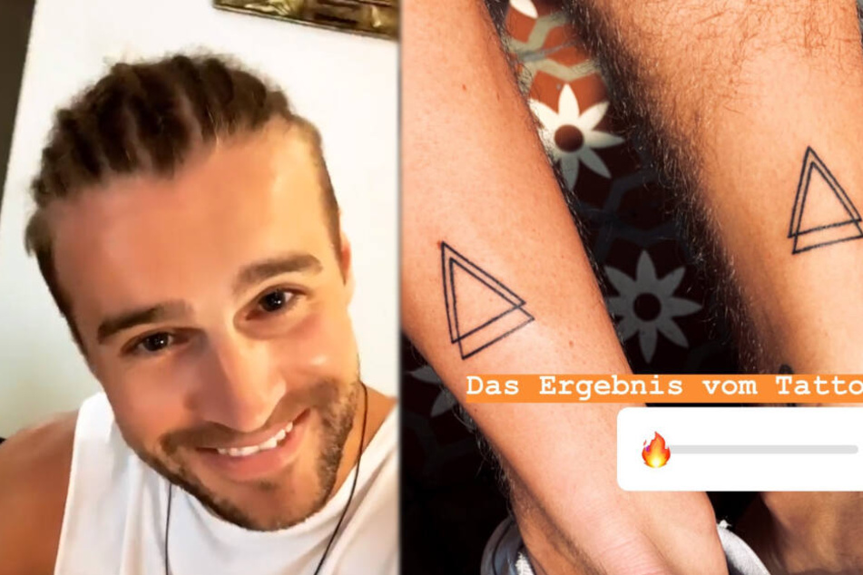 Stattdessen hat der "Bachelor in Paradise"-Kandidat nun eine Flechtfrisur und ein Tattoo auf der Wade.