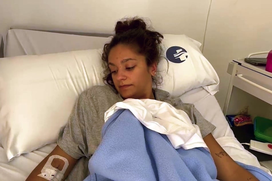 Jada musste für einige Tage ins Krankenhaus.