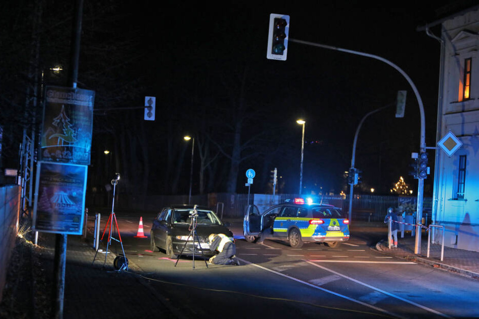 An der Ampelkreuzung Hohensteiner Straße / Chemnitzer Straße in Lugau passierte der Unfall.