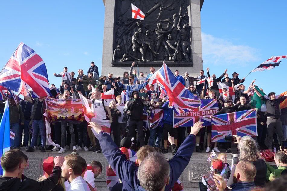 Zu der Demo in London reisten mehrere rechte Politiker und Aktivisten aus Europa an.
