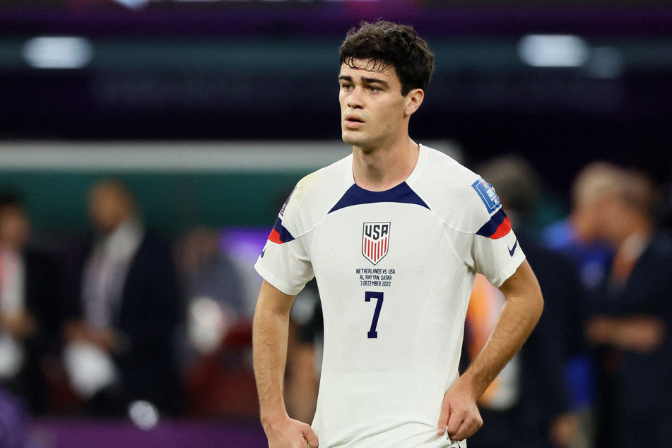 Gio Reyna played less than 45 minutes for the USMNT against the Netherlands in the World Cup quarterfinals.