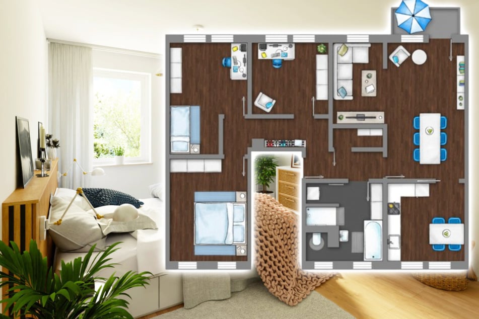 Tolle 4-Raum-Wohnung mit Balkon, Dusche und großer Küche in Plauen frei