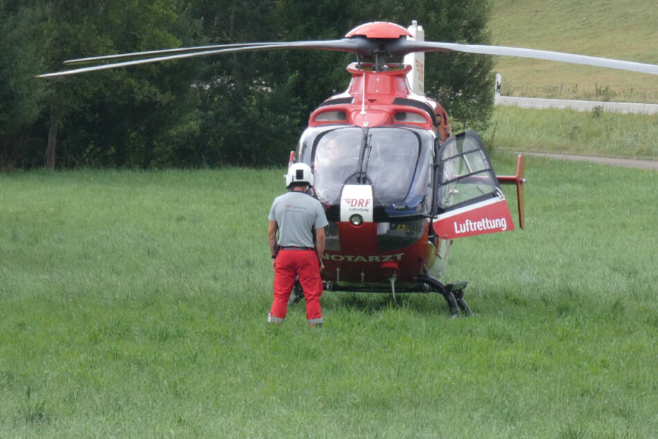 Ein Rettungshubschrauber war im Einsatz.