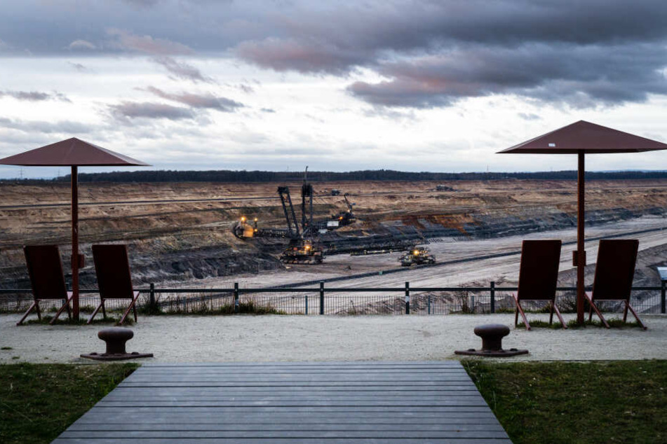 Im Tagebau Hambach soll bis 2029 Kohle abgebaut werden, der Hambacher Forst bleibt jedoch erhalten.