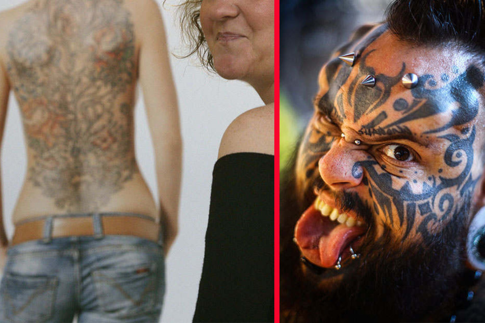 Immer mehr Menschen in Deutschland tragen Tattoos und/oder Piercings und zeigen ihre Körperkunst offen.