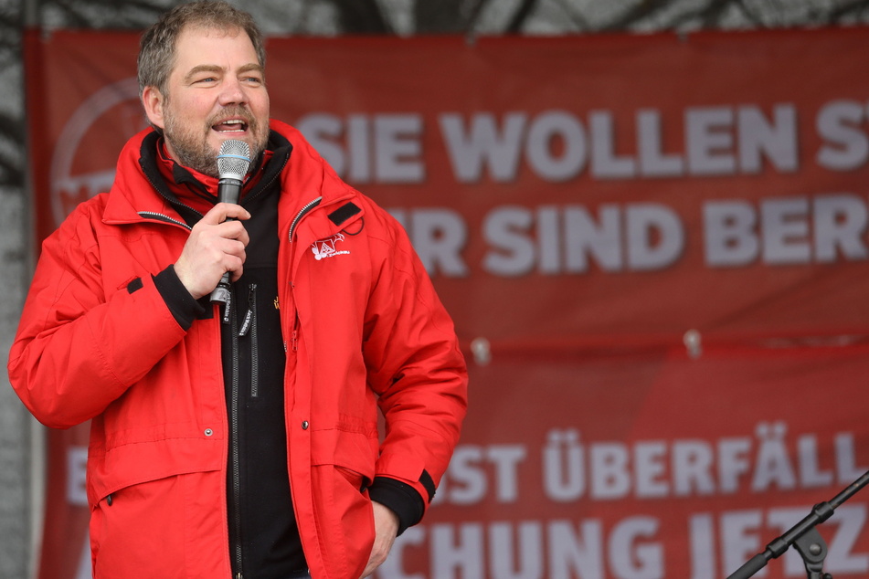 Thomas Knabel (49), Geschäftsführer der IG Metall Zwickau, fürchtet eine Unterwanderung von rechts.