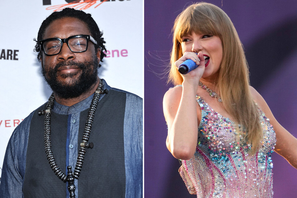 Taylor Swift (r.) was one of many celebrities in attendance at Questlove's recent birthday party.