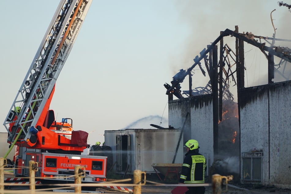 Die Halle war aufgrund des verursachten Schadens stark einsturzgefährdet.