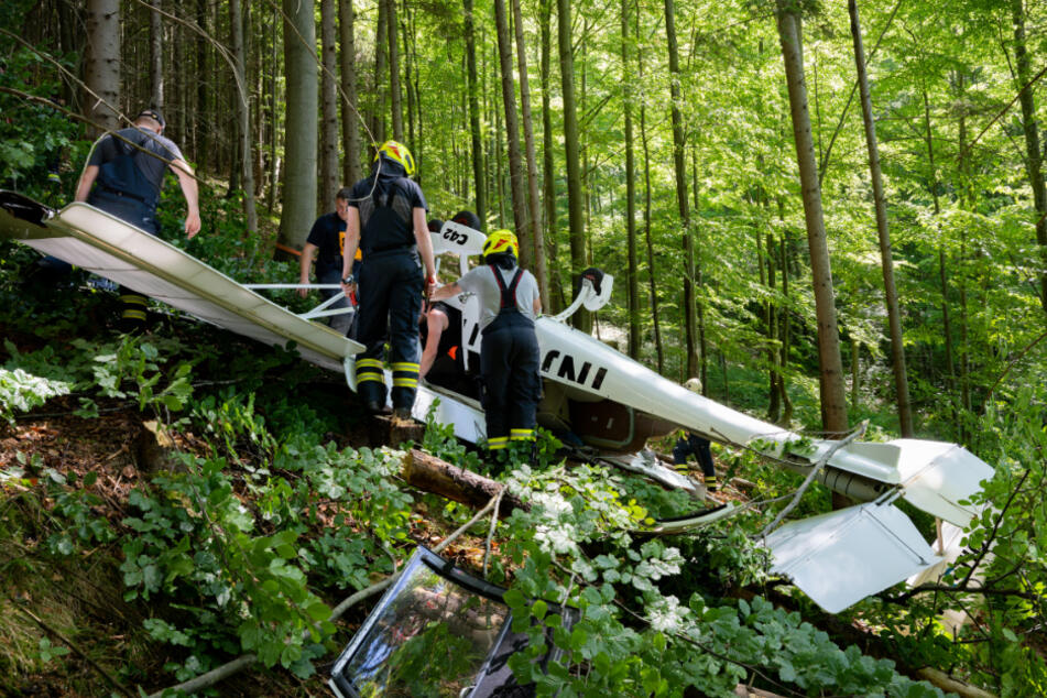 Die Flugzeuge stürzten in einen Wald in Oberösterreich.