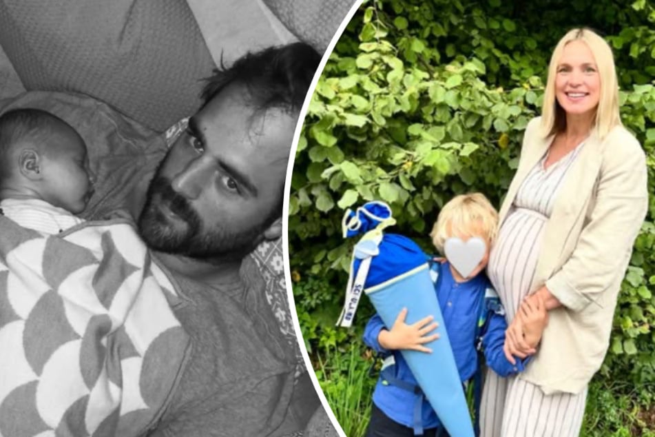 Entre estas dos fotos hay seis años: ahora Carlo (6) es el hijo mayor de Svenja Holtmann (38), un niño en edad escolar.
