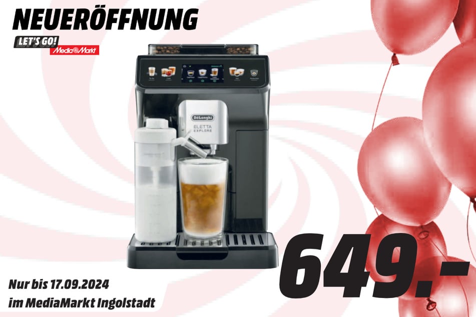 DeLonghi-Kaffeevollautomat für 649 Euro.