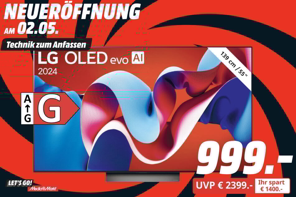 55-Zoll LG-Fernseher für 999 statt 2.399 Euro.