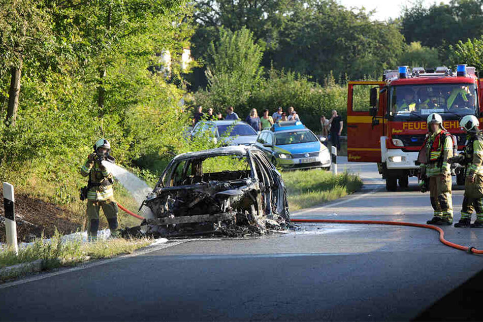 Die Feuerwehr löschte den Brand.