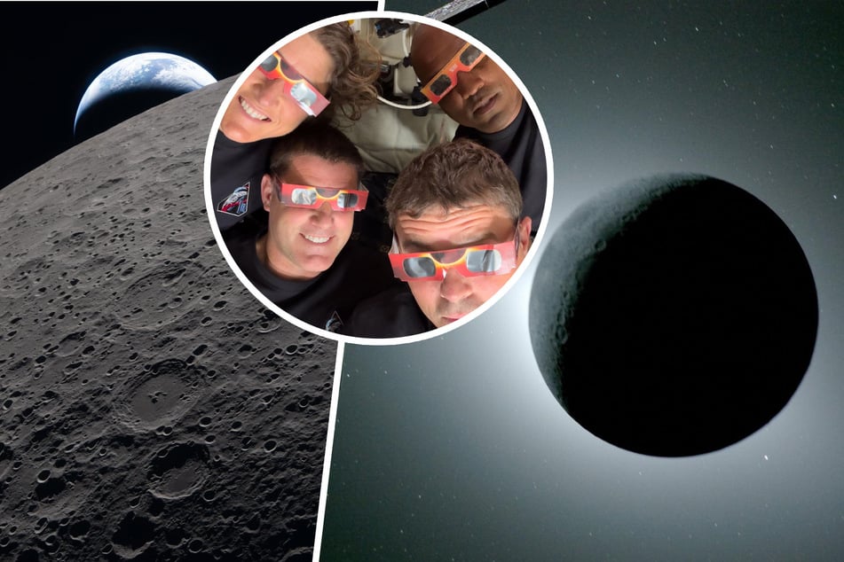 So cool sieht eine Sonnenfinsternis im Weltall aus: NASA veröffentlicht beeindruckende Bilder vom Mond