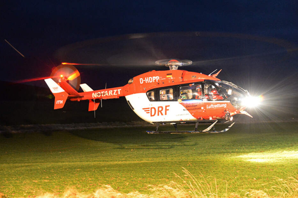 Ein Rettungshubschrauber wurde angefordert, er kam aber nicht zum Einsatz. (Symbolbild)