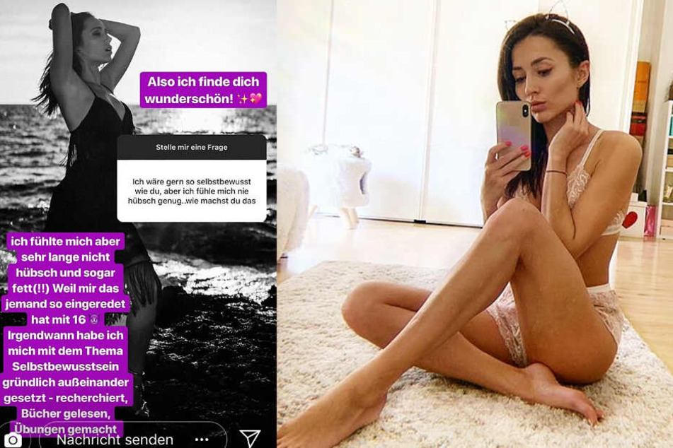 Die Montage zeigt zwei weitere Screenshots aus dem Instagram-Profil von Anastasiya Avilova.