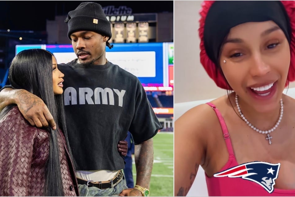 Cardi B shares adorable video freaking out about her boyfriend Stefon Diggs' NFL touchdown