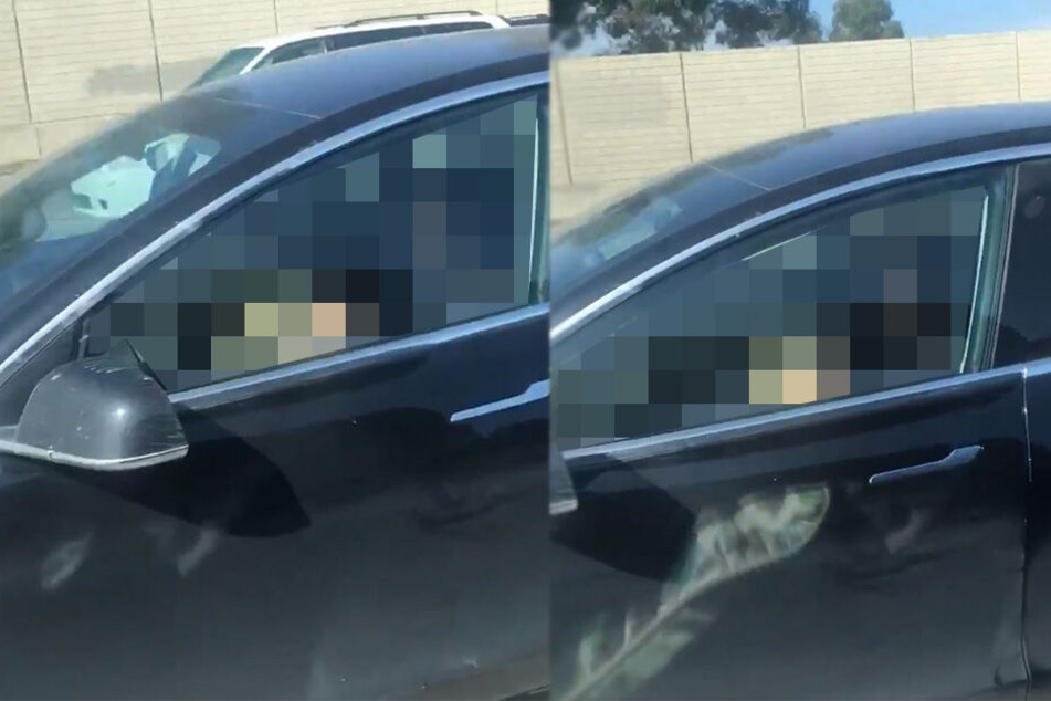 Mann dreht durch, als er sieht, was in diesem Auto abgeht und postet Video