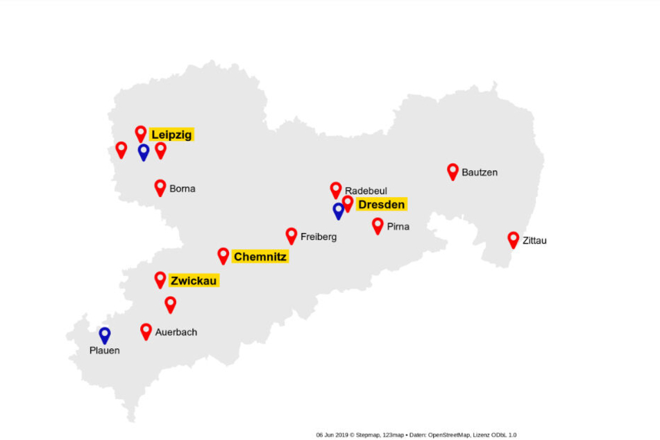 Die insgesamt 14 Frauenhäuser in Sachsen sind ungleichmäßig verteilt. Besonders Nordsachsen und das Erzgebirge weisen noch Leerstellen auf.