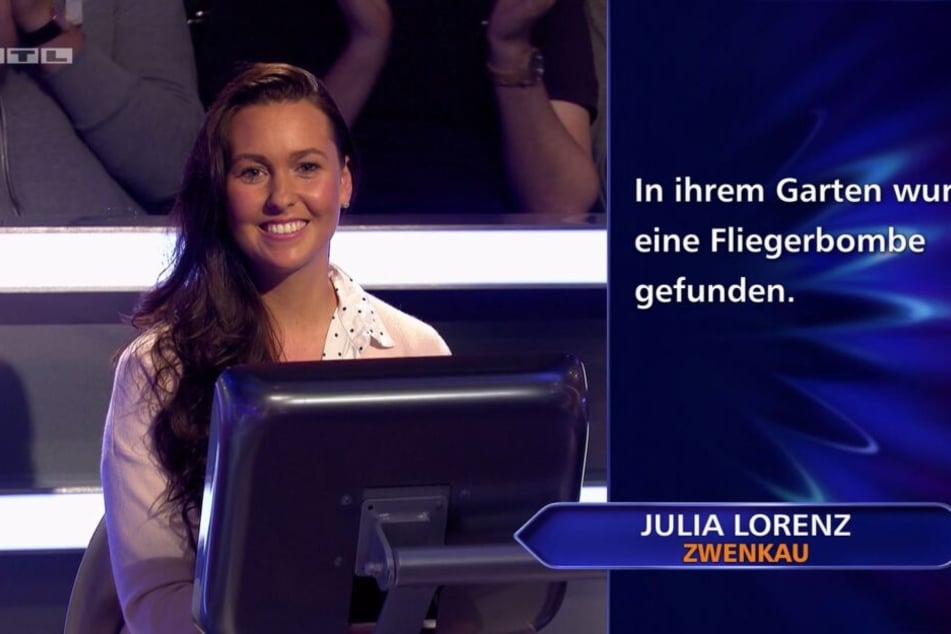 Julia Lorenz aus dem sächsischen Zwenkau wurde mit diesem Satz vorgestellt.