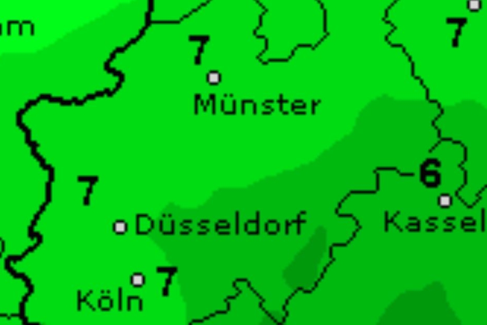 Die Temperatuen werden am Wochenende wieder milder.
