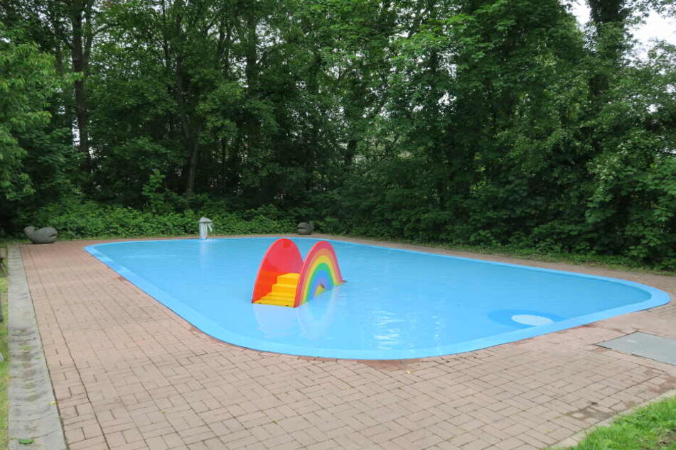 Das Planschbecken im Schreberbad erhielt in den vergangenen Monaten eine neue Pumpe sowie eine Wasserrutsche.