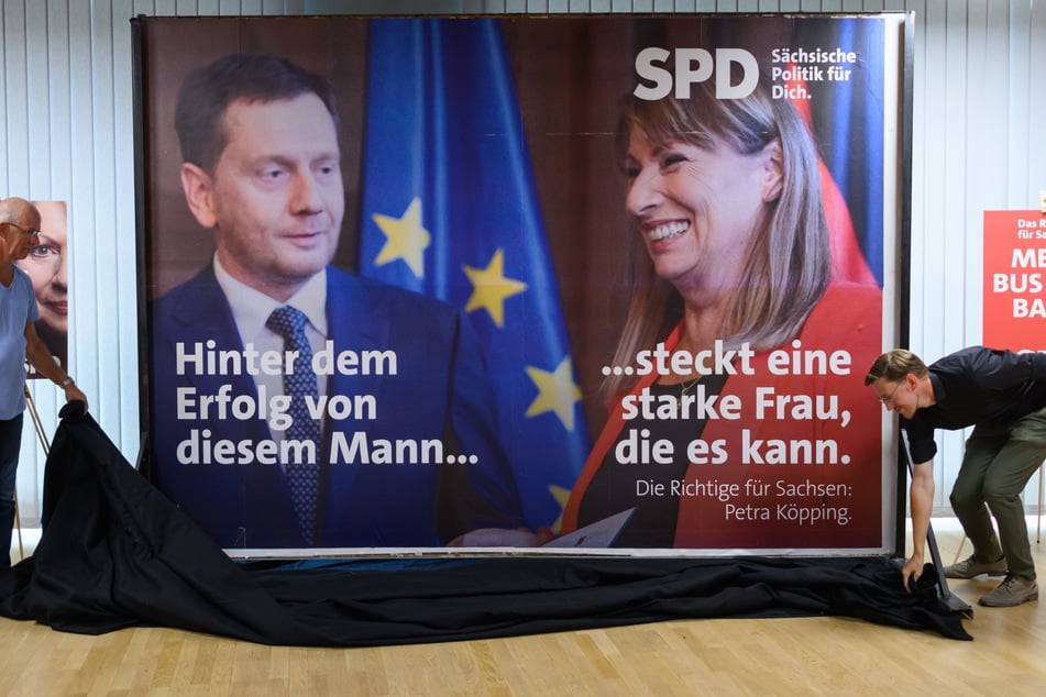 Was soll das denn? SPD wirbt im Wahlkampf mit MP Kretschmer