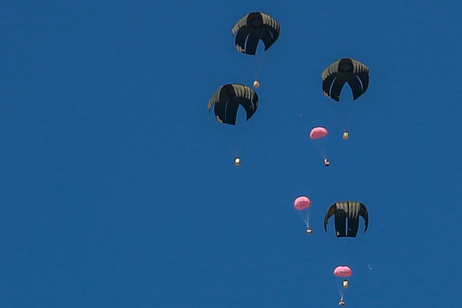 At least five were killed after a humanitarian airdrop malfunctioned in Gaza on Friday.