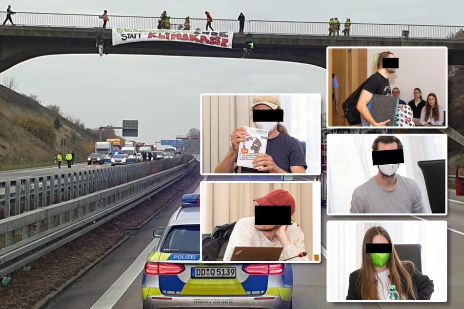 Prozess um Abseilaktion auf A4: Klima-Hänger legten fünf Stunden die Autobahn lahm!