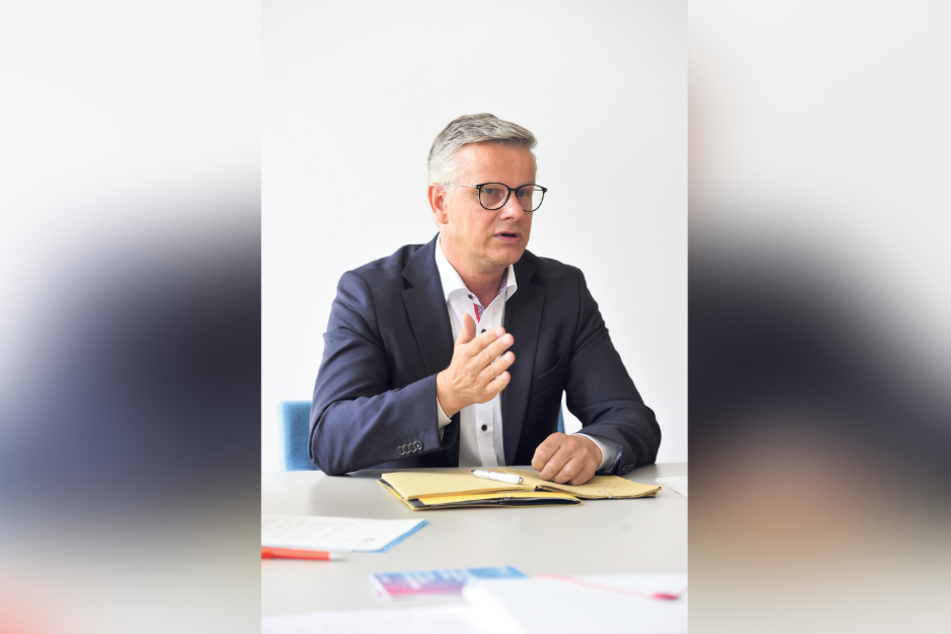 Verteidigt die Test-Regeln in Chemnitz: Stadtsprecher Matthias Nowak (51).