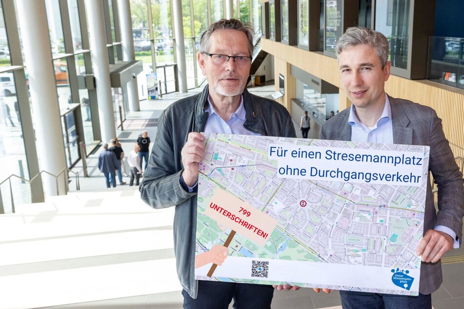 Dresden: Für Autos bald gesperrt? Petition zum Stresemannplatz übergeben