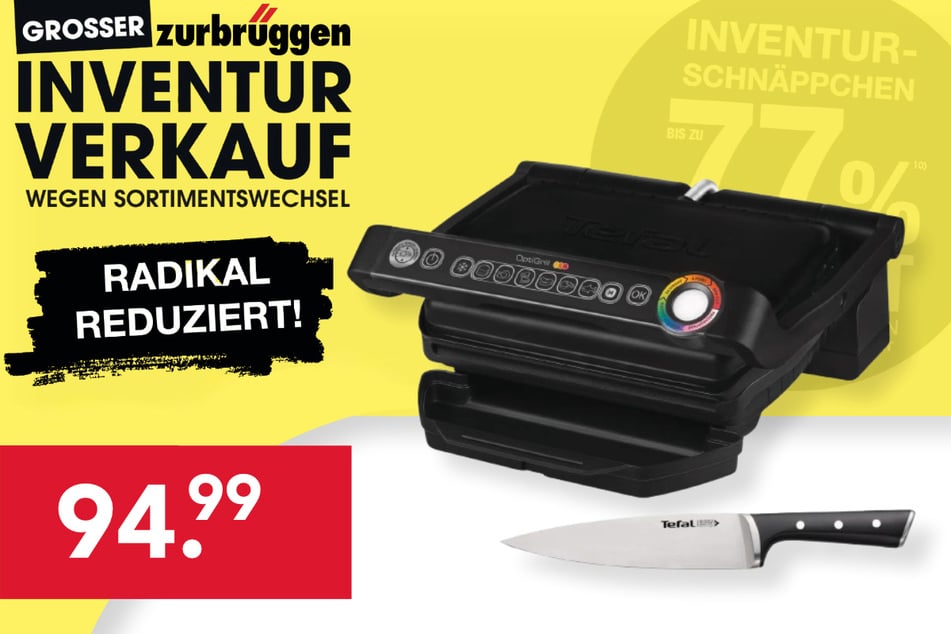 Der Tefal Optigrill
für 94,99 Euro.