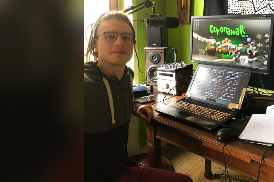 Johann Lucas Lesselt (24) hat das Computerspiel "Coronawalk" entwickelt.
