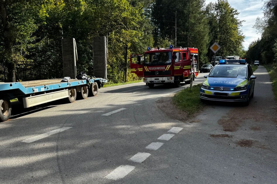 Die Feuerwehr sicherte die Unfallstelle.