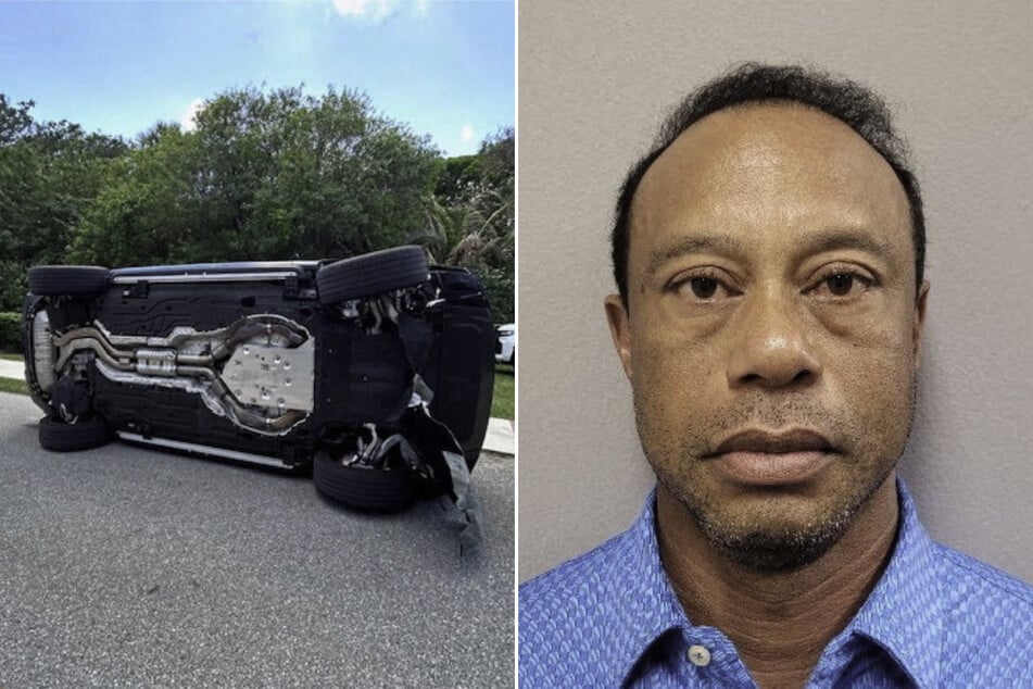 Tiger Woods is shown in a police booking mugshot released by the Martin County Sheriff's Office on March 28, 2026, after his DUI arrest.