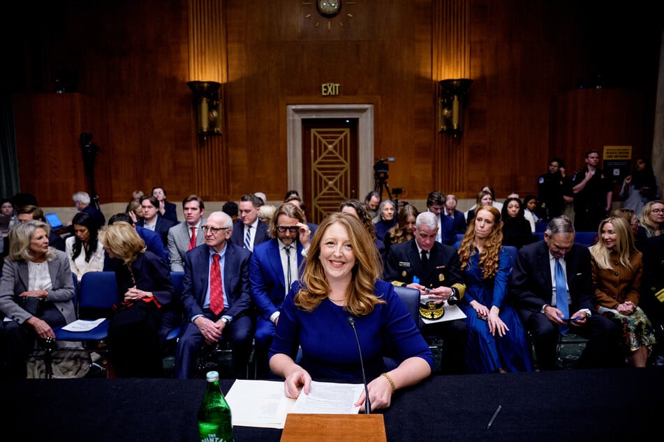 Casey Means at a Senate Health, Education, Labor, and Pensions Committee hearing on Capitol Hill on February 25, 2026.