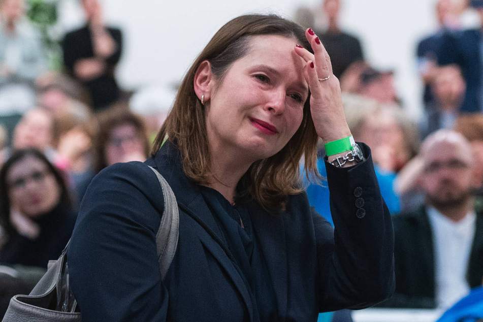Tanja Prinz (44) war die einzige Kandidatin bei der Wahl zum Landesvorsitz der Berliner Grünen und verzichtete am Samstag, den Tränen nah, freiwillig auf einen weiteren Wahlgang.
