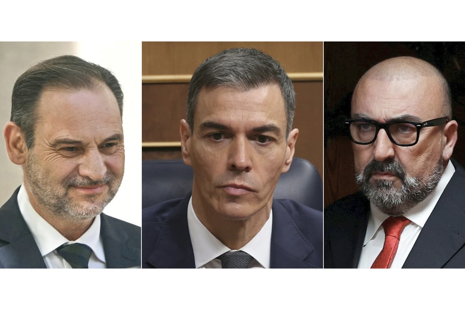 Die Vorwürfe gegen den ehemaligen Verkehrsminister José Luis Ábalos (66, l.) und seiner rechten Hand Koldo Garcia (56, r.) wiegen schwer. Wusste der Parteichef und aktuelle Ministerpräsident Pedro Sánchez (54, M.) wirklich nichts von all dem?