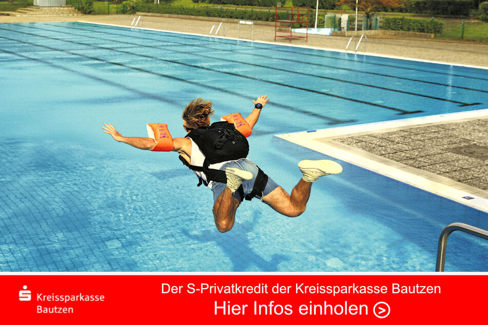 Kreditlösungen Eurer Sparkasse – so sicher wie Fallschirmspringen vom 1-Meter-Brett mit Schwimmflügeln!
