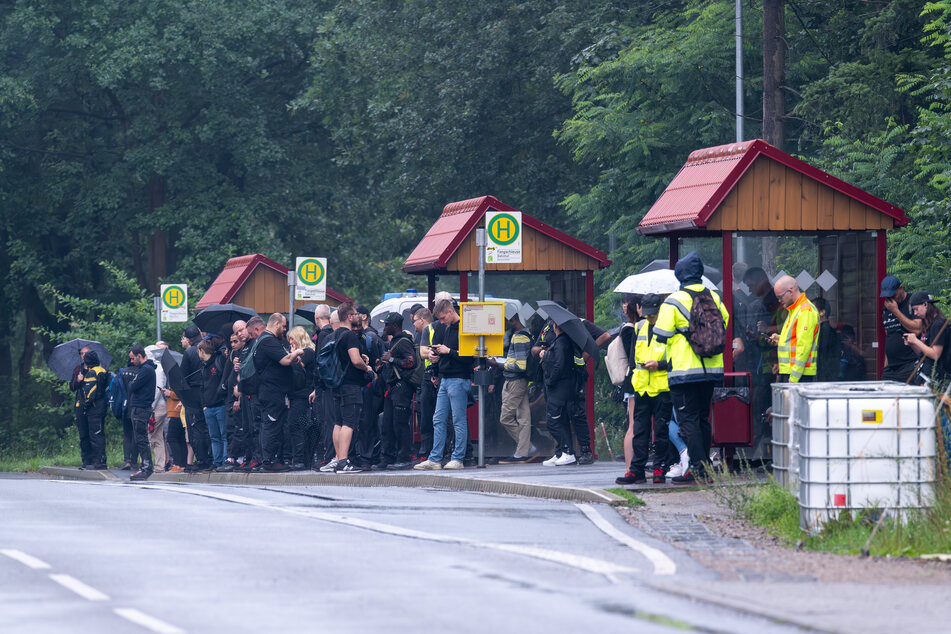 Der Bahnhof Fangschleuse war seit 7 Uhr gesperrt.