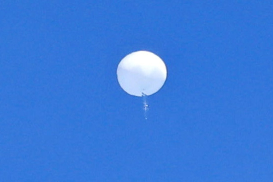 The balloon from China was last seen off the coast of Garden City, South Carolina on Saturday.
