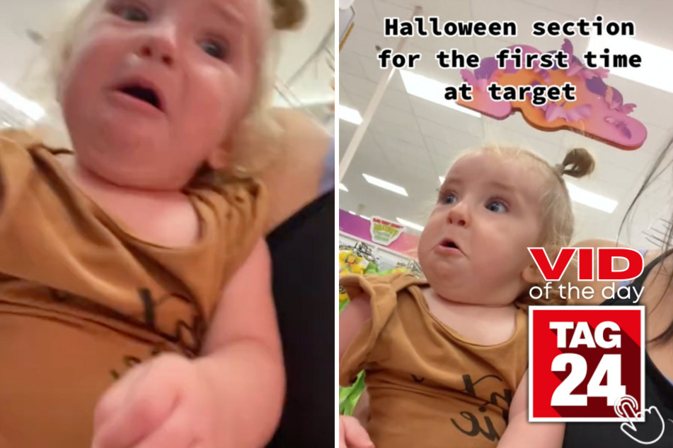 Today's Viral Video of the Day shows the hilarious reaction of a toddler venturing into Target's Halloween section for the first time.