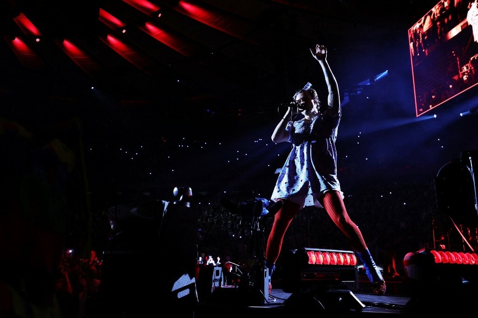 Harry Styles performing at the "Harryween" Fancy Dress Party at Madison Square Garden in New York.